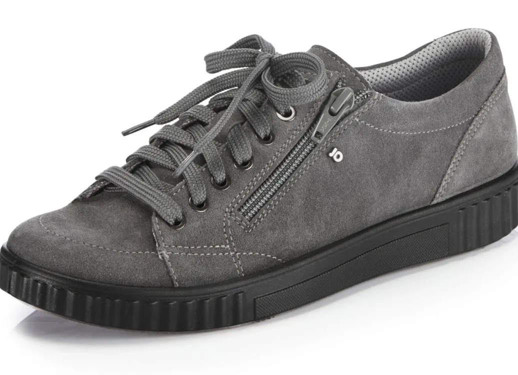 Outlet Schnürschuh aus hochwertigem Rind-Veloursleder Damen Sneaker & Sportschuhe|Schnürschuhe