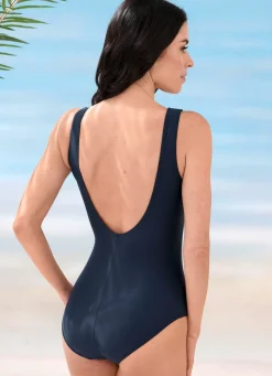 Damen Mona Badeanzüge<Schwab Badeanzug mit platziertem Druckdessin und Vollkorsage