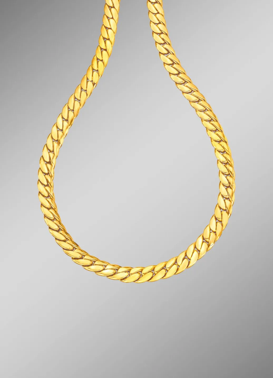 Hot Schwere Panzerkette aus Gold Damen Halsketten