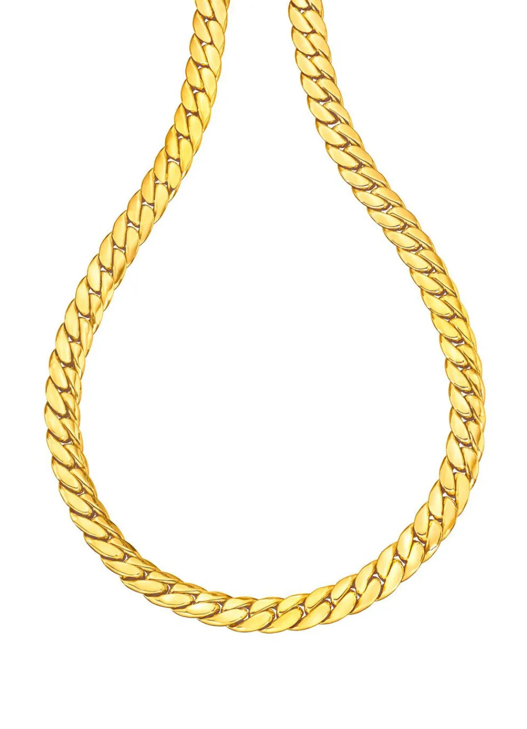 Hot Schwere Panzerkette aus Gold Damen Halsketten