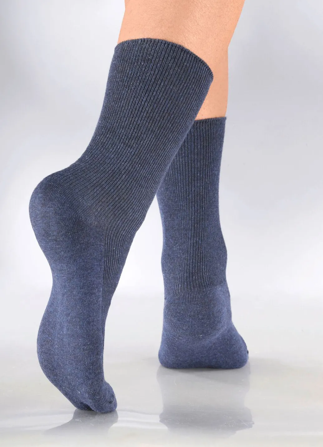 Discount Sechserpack Socken mit druckfreiem Bund Damen Socken