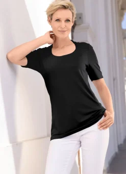 Best Shirt in 3 Farben Damen Kurzarm