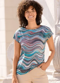 Best Shirt in Feinstrick Damen Kurzarm