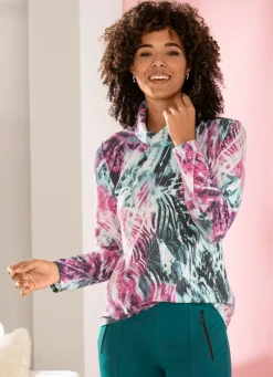 Outlet Shirt in weichem Feinjersey Damen Langarm