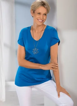 Damen Mona Kurzarm<Shirt mit doppellagigen, kurzen Ärmeln in 3 Farben