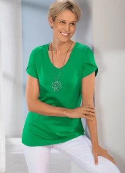 Damen Mona Kurzarm<Shirt mit doppellagigen, kurzen Ärmeln in 3 Farben