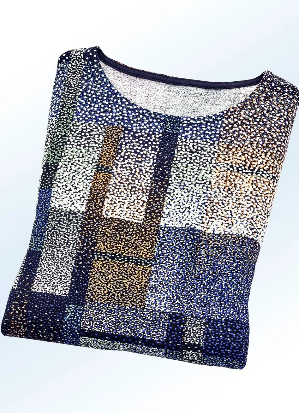 Best Shirt mit farbbrillantem Inkjet-Druck in 2 Farben Damen Langarm