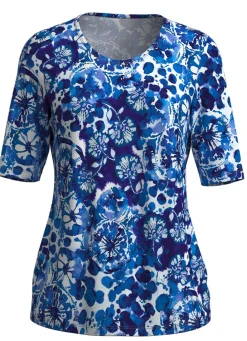 Damen Mona Kurzarm<Shirt mit floralem Dessin