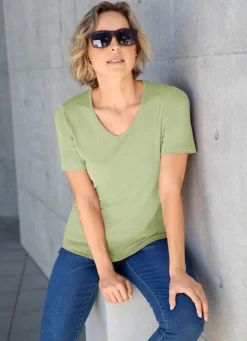 Damen Mona Kurzarm|Basics<Shirt mit hohem Tragekomfort in 10 Farben