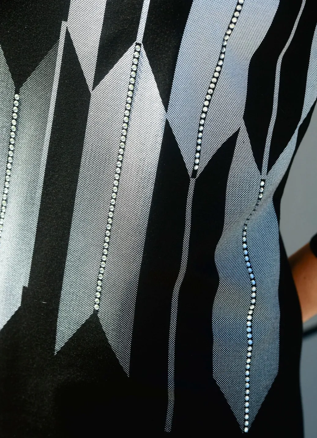 Hot Shirt mit Kontrastdruck Damen Shirts Mit Strass|Kurzarm