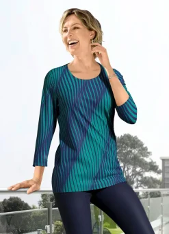 Damen Mona Kurzarm<Shirt mit 3/4-langen Ärmeln