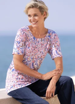 Damen Mona Kurzarm<Shirt mit rundem Halsausschnitt