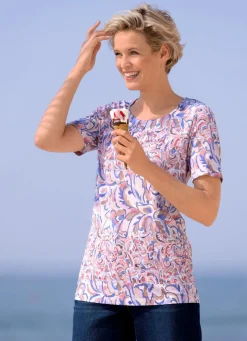 Damen Mona Kurzarm<Shirt mit rundem Halsausschnitt