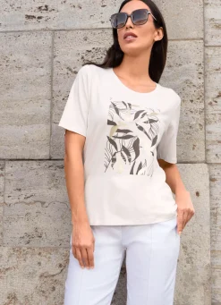 Damen Mona Kurzarm<Shirt mit Rundhalsausschnitt