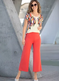 Discount Shirt mit Strass- und Plättchenzier Damen Kurzarm|Shirts Mit Strass