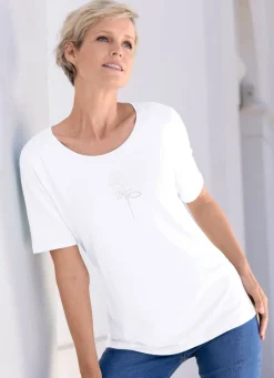 Discount Shirt mit Strasszier Damen Shirts Mit Strass|Kurzarm
