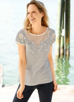 New Shirt mit tollem Ringeldessin Damen Kurzarm