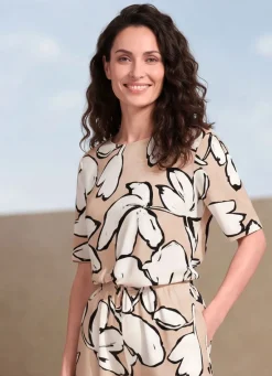 Damen Mona Kurzarm<Shirt mit U-Boot-Ausschnitt