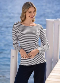 Outlet Shirt mit Viskose Damen Langarm