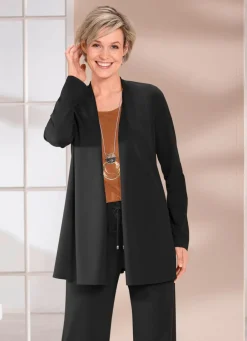 Outlet Shirtjacke in verschlussloser Form in 4 Farben Damen Shirtjacken