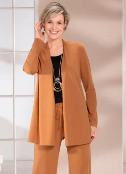 Outlet Shirtjacke in verschlussloser Form in 4 Farben Damen Shirtjacken