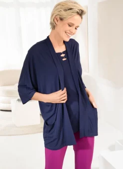 Sale Shirtjacke mit aufgesetzten Taschen in 2 Farben Damen Shirtjacken