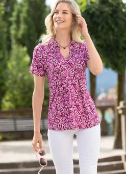 Damen Mona Tuniken<Shirt-Tunika in Kurzarm