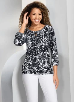Damen Mona Tuniken<Shirt-Tunika mit Raglanärmeln