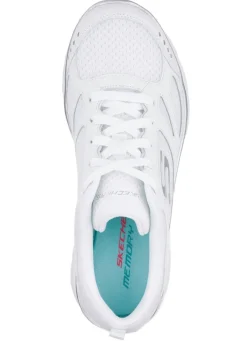 Best SKECHERS, sportliche Damen-Sneaker, mit Nappaleder-Besätzen Damen Sneaker & Sportschuhe|Schnürschuhe