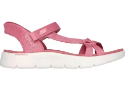 Sale SKECHERS, sportliche Damen-Sandalen, mit geformter Slip-Ins Fersenplatte Damen Sandalen