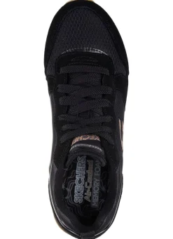 SKECHERS, sportliche Damen-Sneaker, aus Leder, Synthetik und Mesh Damen Sneaker & Sportschuhe|Schnürschuhe