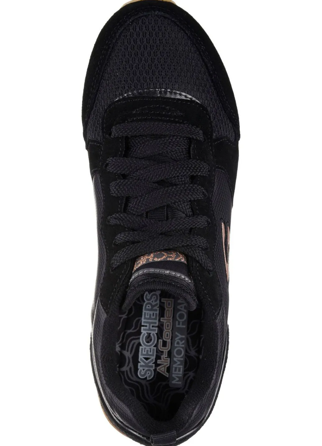 SKECHERS, sportliche Damen-Sneaker, aus Leder, Synthetik und Mesh Damen Sneaker & Sportschuhe|Schnürschuhe