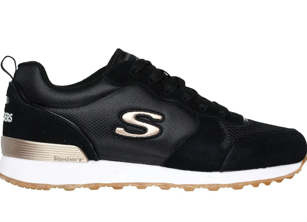 SKECHERS, sportliche Damen-Sneaker, aus Leder, Synthetik und Mesh Damen Sneaker & Sportschuhe|Schnürschuhe