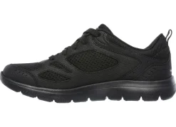 New SKECHERS, sportliche Damen-Sneaker, mit Nappaleder-Besätzen Damen Sneaker & Sportschuhe|Schnürschuhe