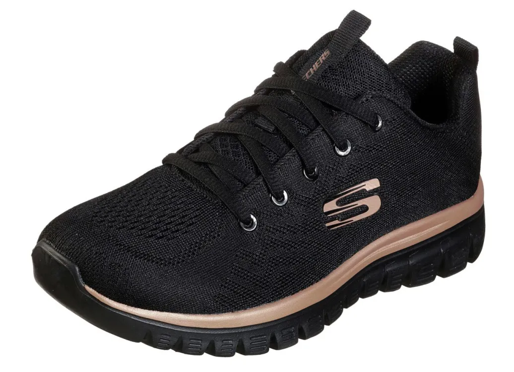 Discount SKECHERS, sportliche Damen-Sneaker, aus Mesh-Material Damen Sneaker & Sportschuhe|Schnürschuhe