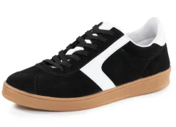 Discount Sneaker aus Veloursleder mit Nappa-Besätzen und gepolstertem Schaftrand Damen Sneaker & Sportschuhe