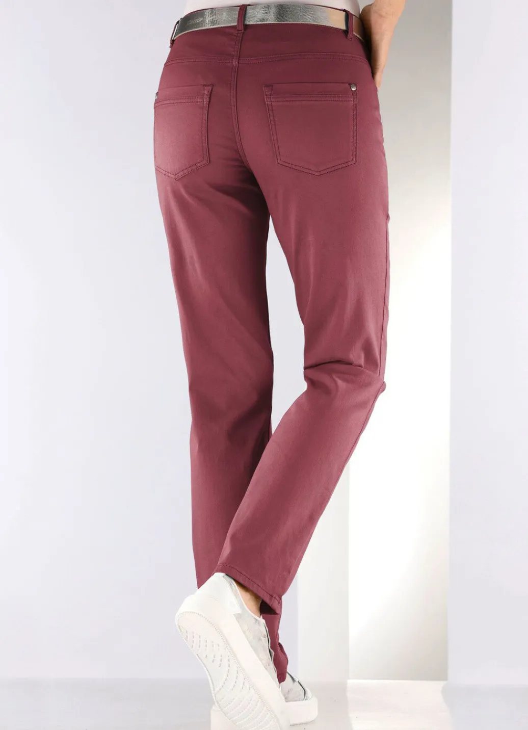Damen Mona Lange Hosen<Softe Hose in 5-Pocket-Form
