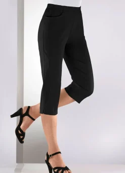 Damen Mona Lange Hosen<Soft-Stretch-Caprihose