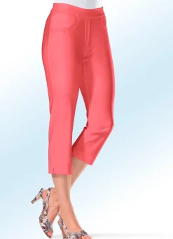 Damen Mona Shorts|Schlupfhosen<Soft-Stretch-Caprihose in 11 Farben