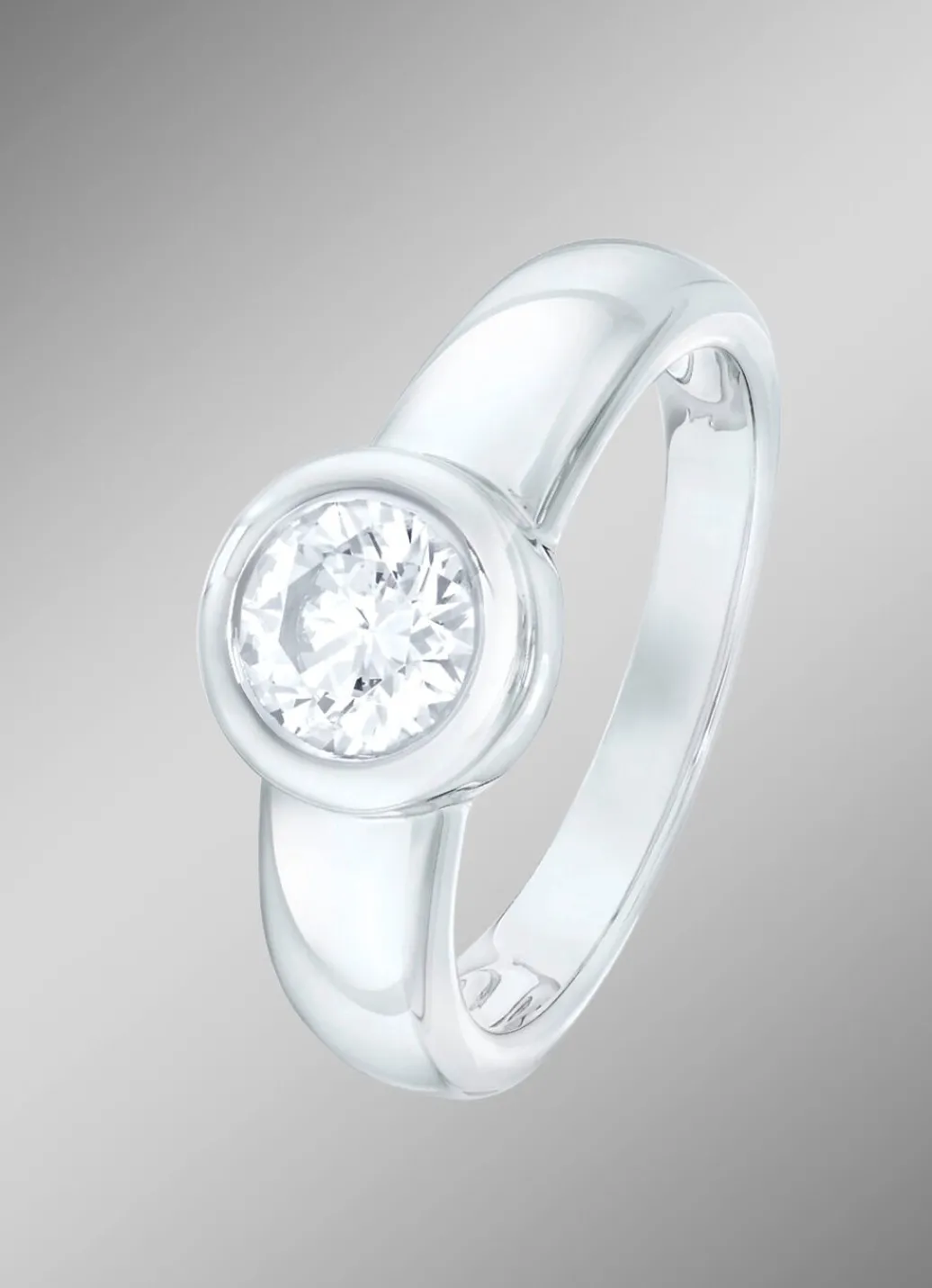 Solitär-Damenring mit Brillant Damen Ringe