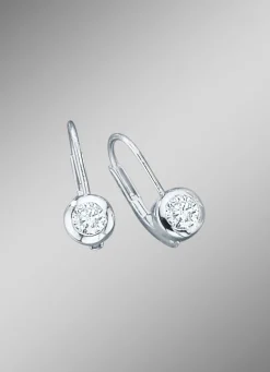 Solitärohrringe mit Brillanten Damen Ohrschmuck