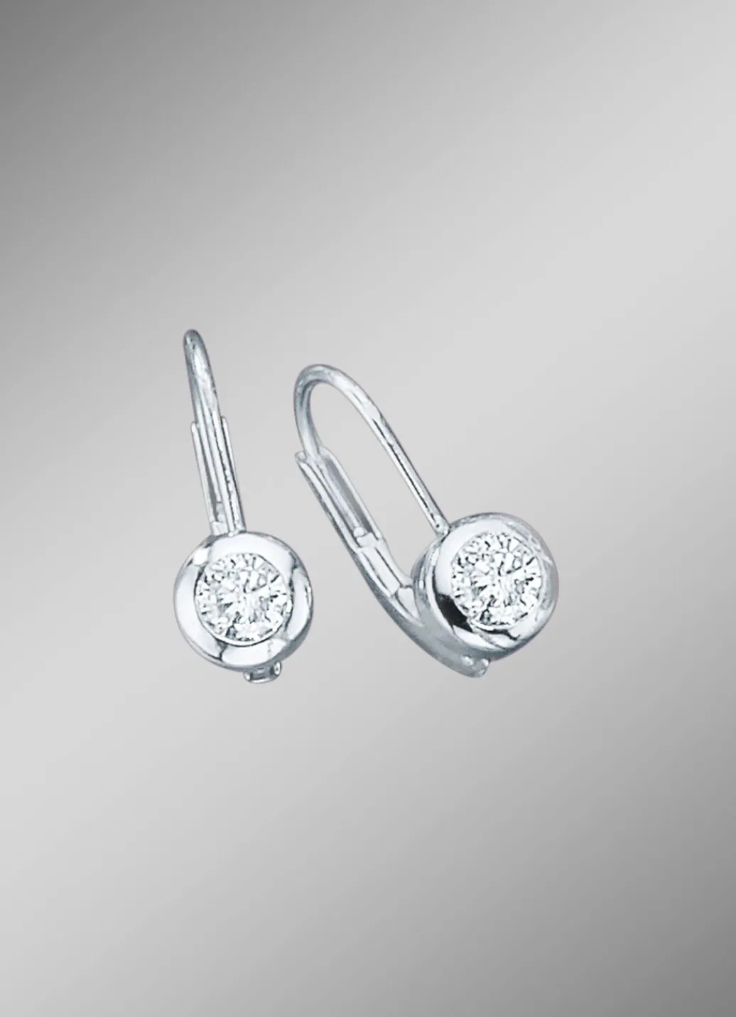Solitärohrringe mit Brillanten Damen Ohrschmuck