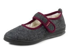 Clearance Spangenschuh aus weichem Filz Damen Hausschuhe