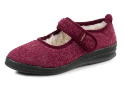 Online Spangenschuh aus weichem Filz Damen Hausschuhe