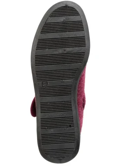 Online Spangenschuh aus weichem Filz Damen Hausschuhe
