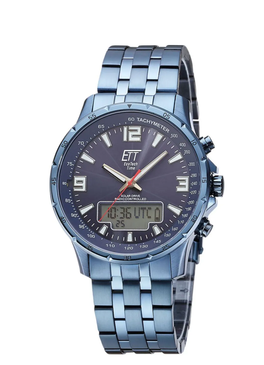 Hot Sportliche Funk-Solar-Herrenuhr Herren Funkuhren