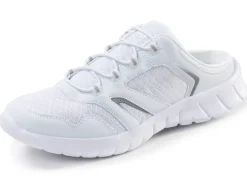 Sale Sportlicher Damen-Sabot, mit herausnehmbarem Fußbett Damen Slipper|Schnürschuhe