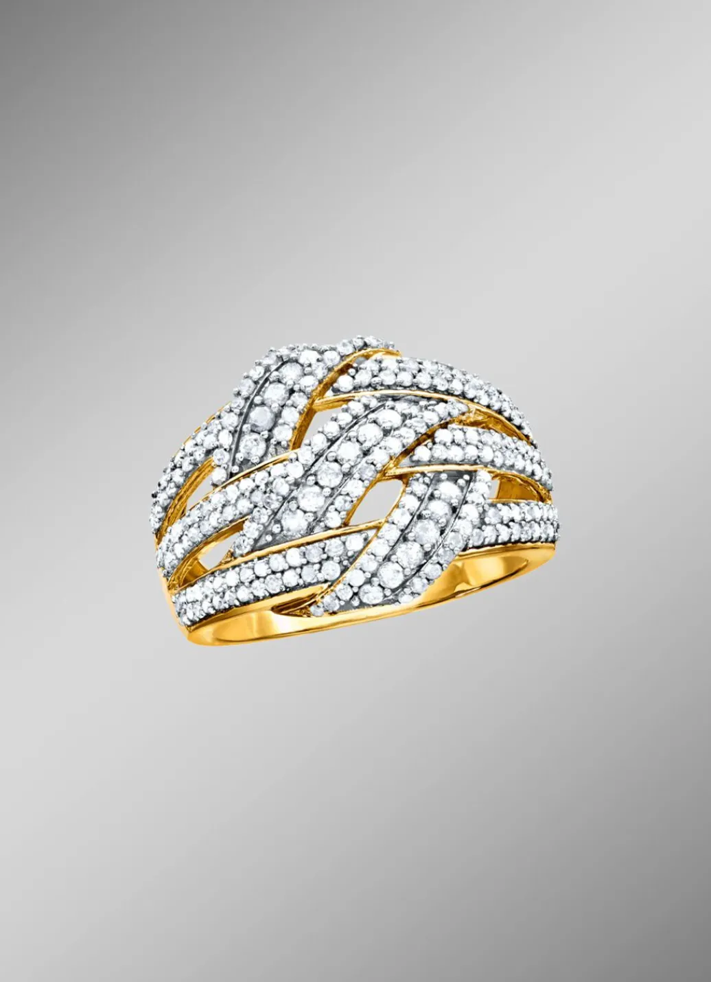 Online Stark ausgefasster Damenring Damen Ringe