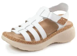 Sale Stegspangen-Sandale mit Kork-Besätzen Damen Sandalen