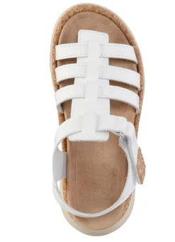Sale Stegspangen-Sandale mit Kork-Besätzen Damen Sandalen